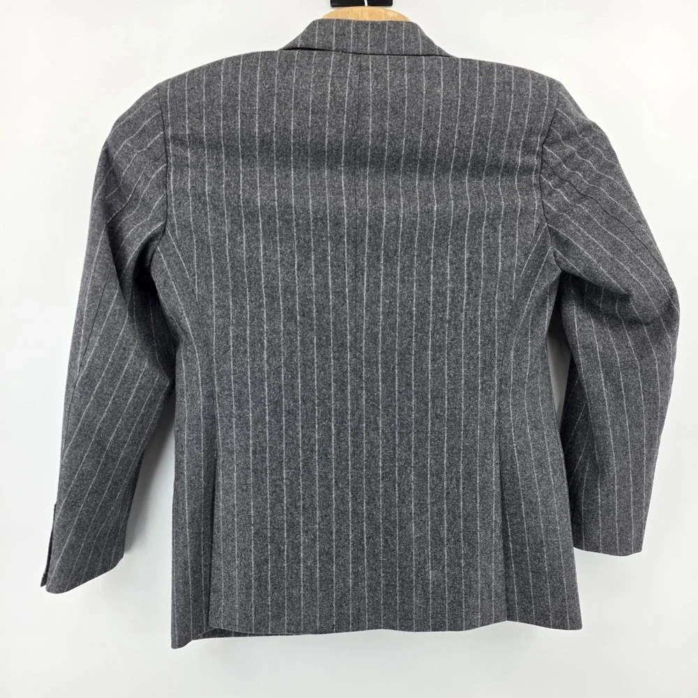 suitsupply Lazio wool blazer gray Chalk striped men M/L tailored drapers